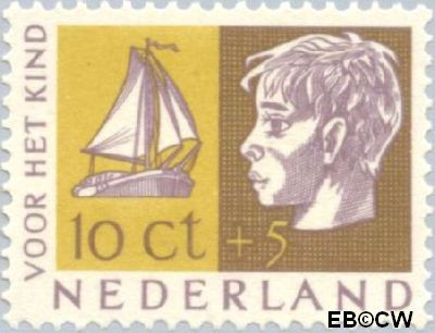 Nederland NL 0615 1953 Kinderhoofden Gebruikt 10+5