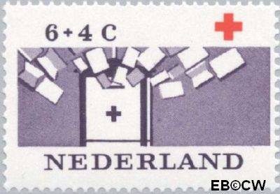 Nederland NL 0796 1963 Rode Kruis Gebruikt 6+4