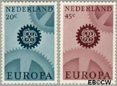 Nederland NL 0884#885 1967 C.E.P.T.- Radarwerk Postfris