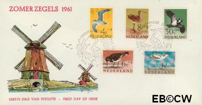 Nederland NL 0E47 1961 Vogels FDC zonder adres