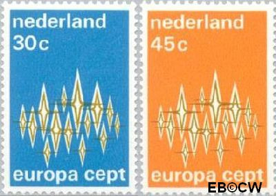 Nederland NL 1007#1008 1972 C.E.P.T.- Communicatie Postfris
