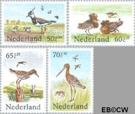 Nederland NL 1301#1304 1984 Weidevogels Postfris