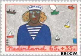 Nederland NL 1388 1987 Beroepen Postfris 65+35