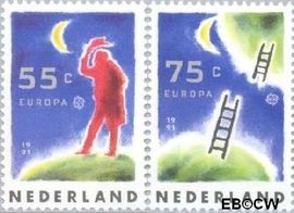 Nederland NL 1475#1476 1991 C.E.P.T.- Europese ruimtevaart Postfris