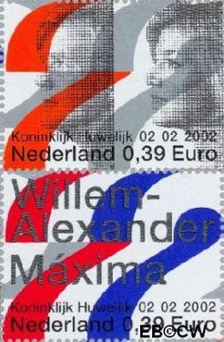 Nederland NL 2046a#2046b 2002 Koninklijk Huwelijk Postfris