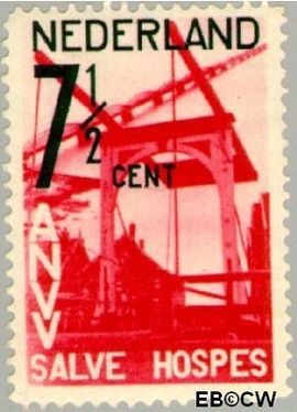 Nederland NL 246 1932 A.N.V.V. Gebruikt 7½+3½