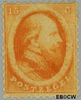 Nederland NL 6 1864 Koning Willem III- 2e emissie Gebruikt 15