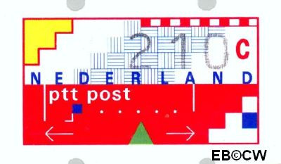 Nederland NL ATM20 1993 Opgedrukte waarde Gebruikt 210