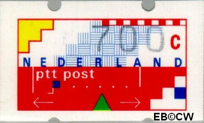 Nederland NL ATM30 1989 Opgedrukte waarde Gebruikt 700