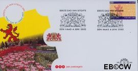 Nederland NL E463 2002 Provincie- zegel Zuid-Holland FDC zonder adres