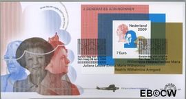 Nederland NL E587 2009 3 generaties Koninginnen FDC zonder adres