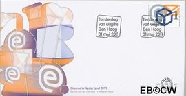 Nederland NL E631 2011 Beursnotering PostNL FDC zonder adres
