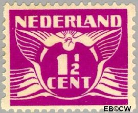 Nederland NL R59 1930 Type 'Lebeau' Gebruikt 1½