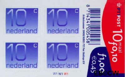 Nederland NL V1109B 2001 Cijfer type 'Crouwel' Gebruikt 10