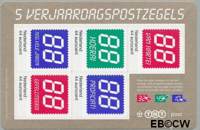 Nederland NL V2671/2675 2009 Verjaardagspostzegels Gebruikt