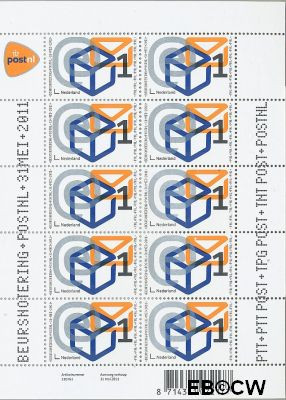 Nederland NL V2833 2011 Beursnotering PostNL Gebruikt