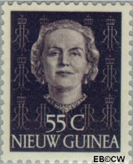 Nieuw-Guinea NG 17 1950 Type 'En Face' Gebruikt 55