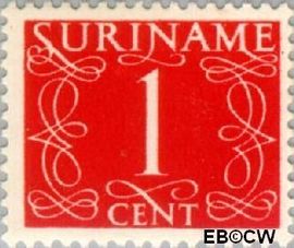 Suriname SU 249 1948 Cijferzegels Gebruikt 1
