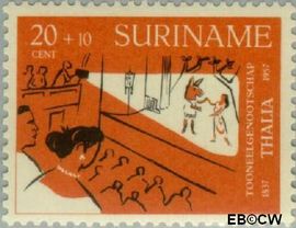 Suriname SU 329 1958 Toneelgezelschap Thalia Gebruikt 20+10