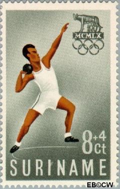 Suriname SU 349 1960 Olympisch Comité Gebruikt 8+4