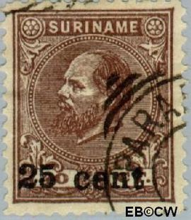 Suriname SU 37 1900 Hulpuitgifte Gebruikt 25 op 40
