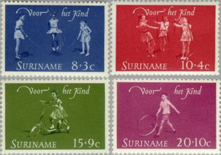 Suriname SU 414#417 1964 Kinderspelen Postfris
