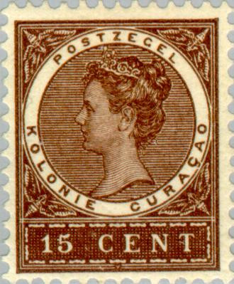 Curaçao CU -37 1903 Type 'Veth' 15 Ongebruikt