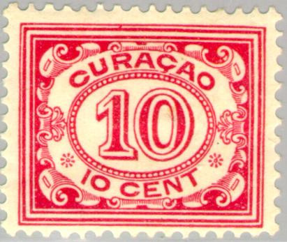 Curaçao CU -56 1915 Type 'Vürtheim' 10 Ongebruikt