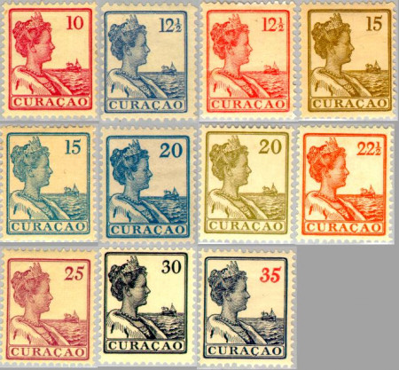 Curaçao CU -57#67 1915 Type 'Scheepje' Gebruikt