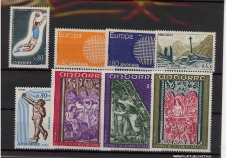 Frans Andorra ANF1970 Complete jaargang Frans Andorra 1970 Postfris