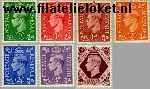 Groot-Brittannië grb 221#226  1941 Koning George VI  Postfris