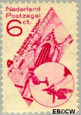 Nederland NL 0239 1931 Goudse Glazen Ongebruikt 6+4