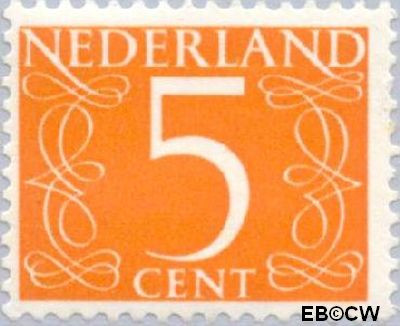 Nederland NL 0465 1953 Cijfer type 'van Krimpen' Ongebruikt 5