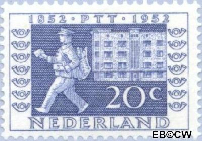 Nederland NL 0595 1952 Postzegeltentoonstelling I.T.E.P. Gebruikt 20