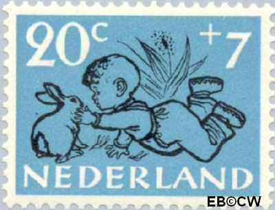 Nederland NL 0600 1952 Kind en dier Ongebruikt 20+7