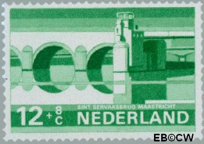 Nederland NL 0901 1968 Bruggen Gebruikt 12+8