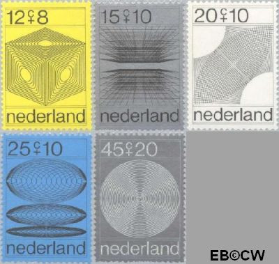 Nederland NL 0965#969 1970 Computertekeningen Postfris