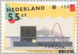 Nederland NL 1376 1987 C.E.P.T.- Moderne architectuur Postfris 55