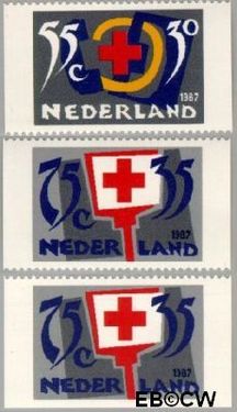 Nederland NL 1384a#1384c 1987 Rode Kruis- Activiteiten Postfris