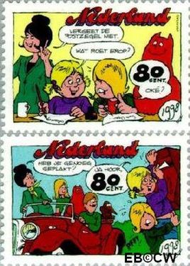 Nederland NL 1782a#1782b 1998 Strippostzegels Jan Jans Postfris