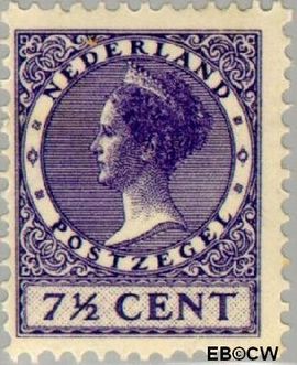 Nederland NL 179 1927 Koningin Wilhelmina- Type 'Veth' Gebruikt 7½