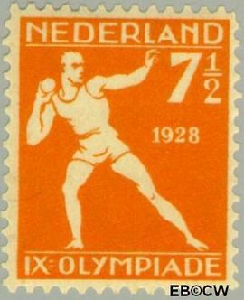 Nederland NL 216 1928 Olympische Spelen- Amsterdam Gebruikt 7½+2½