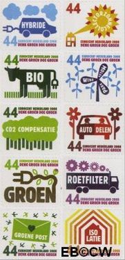 Nederland NL 2550#2559 2008 Tien voor Nederland (Zuinig met energie) Postfris