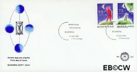 Nederland NL E284 1991 C.E.P.T.- Europese ruimtevaart FDC zonder adres
