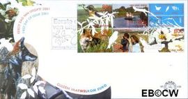 Nederland NL E430 2001 Vijf keer hart voor de natuur FDC zonder adres