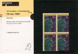 Nederland NL M96 1992 Genootschap Munt- en Penningkunde Postfris