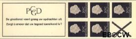 Nederland NL PB6a 1966 5x20 Juliana en profile Postfris