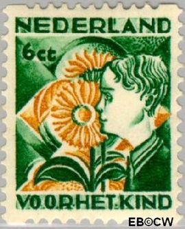 Nederland NL R96 1932 Kinderen en bloemen Gebruikt 6+4