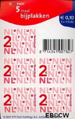 Nederland NL V2035a 2001 Bijplakzegels Postfris 2