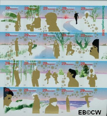 Nederland NL V2115-34 2002 Personen in winterlandschap Gebruikt 29